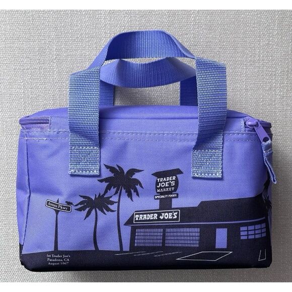 Trader Joe’s PURPLE Mini Insulated Cooler Tote Bag - Picture 2 of 6
